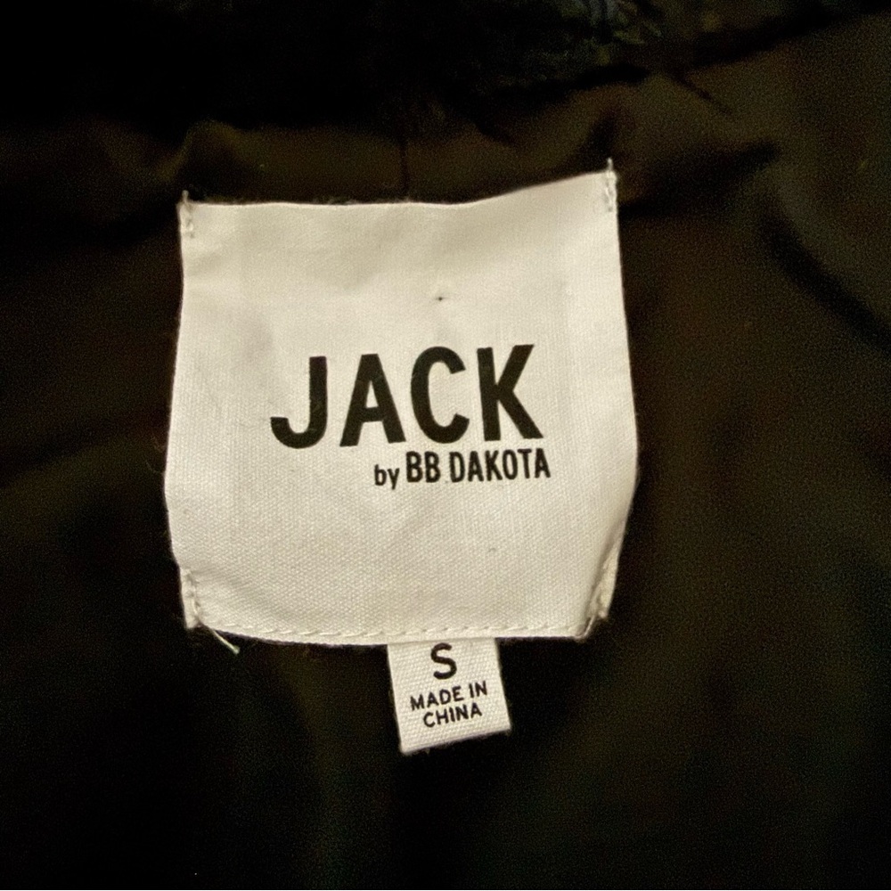 Jack by BB Dakota Elegant Black Faux Fur Jacket Size Small - Picture 9 of 14